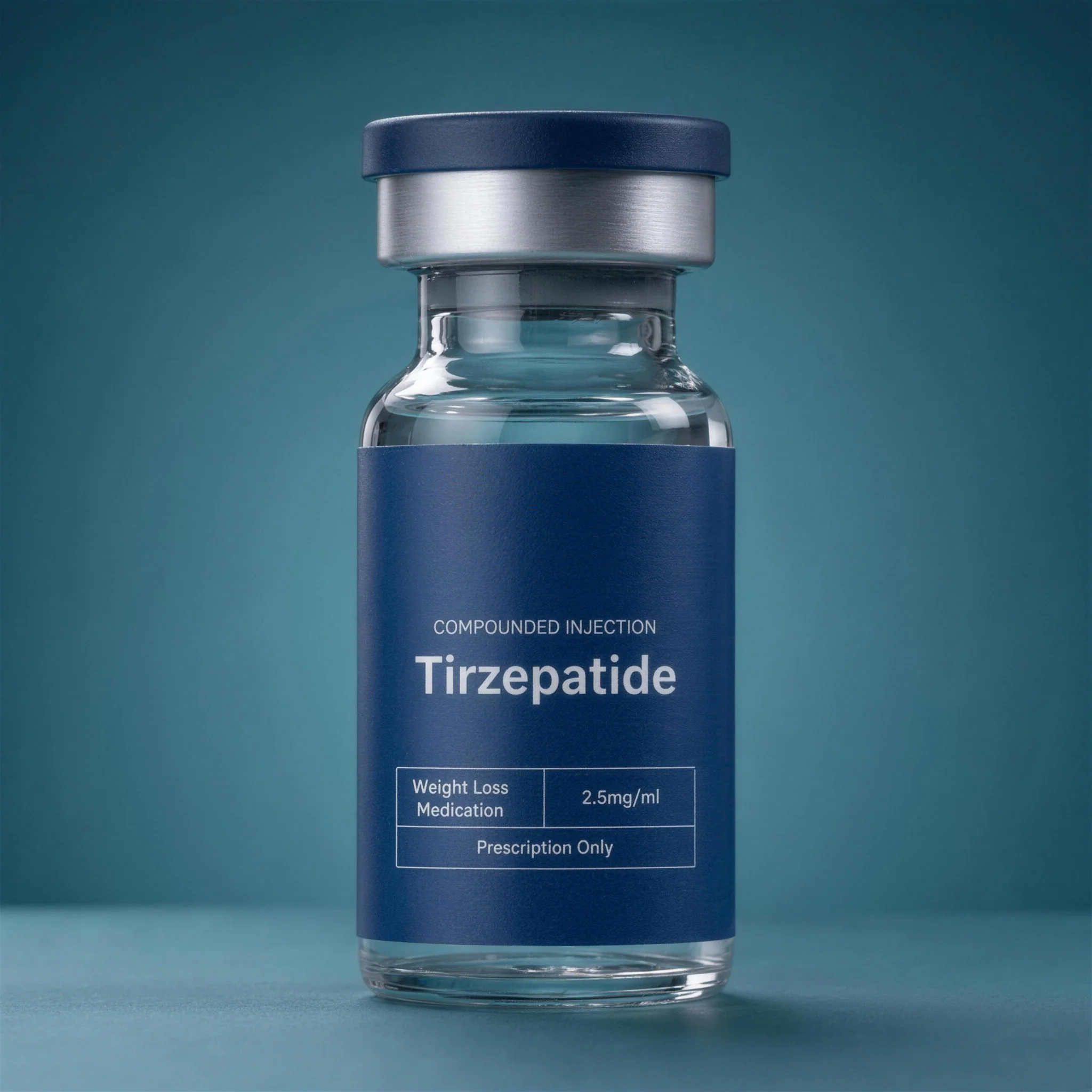 Compounded Tirzepatide single-dose compounded vial