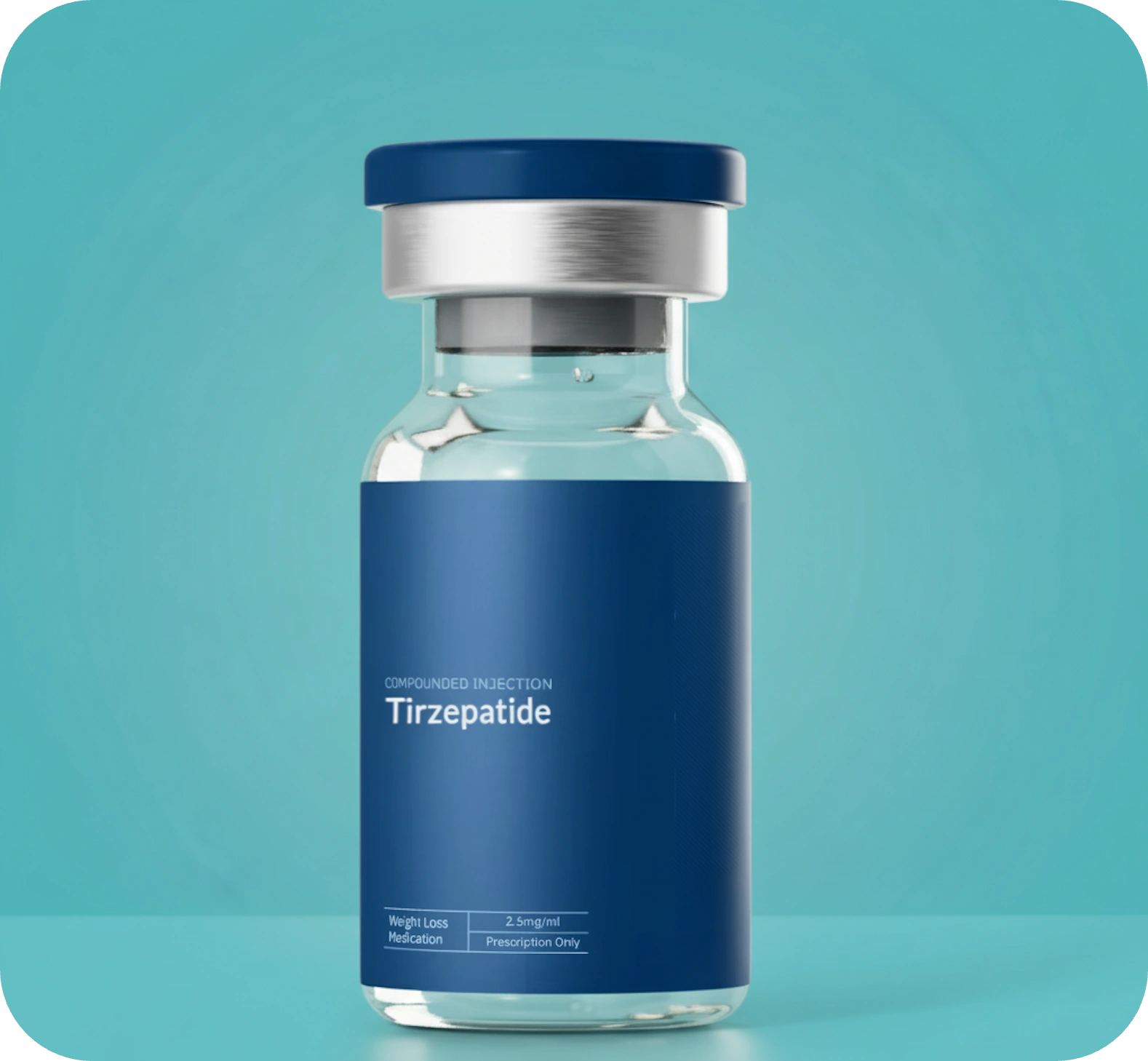 Compounded Tirzepatide weight loss injection pen with clear dosage markings