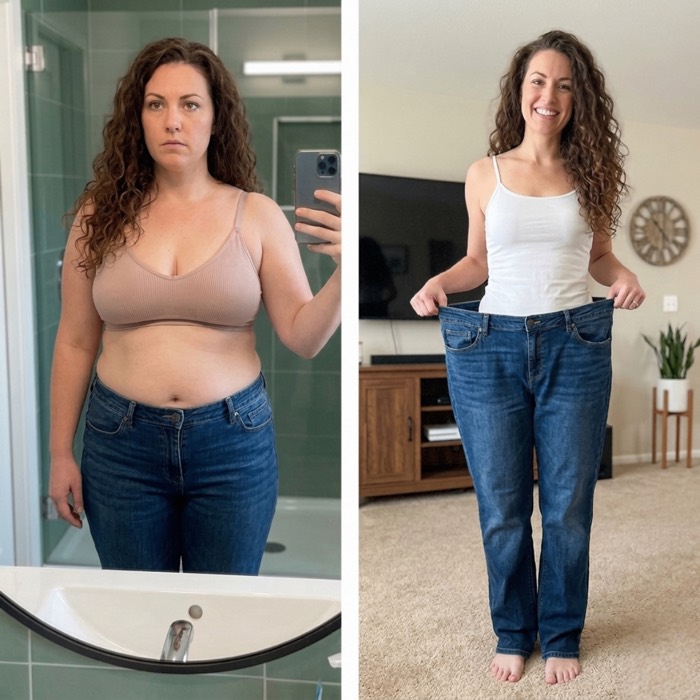 Before and after transformation