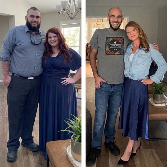 Before and after transformation